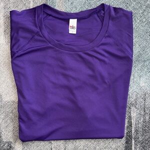 Alo Yoga Men's Size XXL Purple Idol Performance Polyester T Shirt